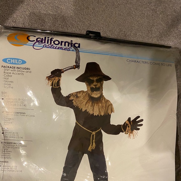 Scarecrow costume size 8/10. Turned out so cute with face paint. - Picture 3 of 3